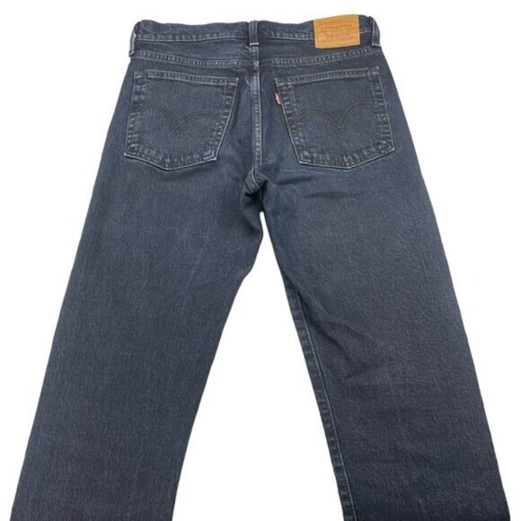 LEVI'S Premium Icon Wedgie Fit Denim Jean Sz 26 Wild Bunch Black - Picture 6 of 7